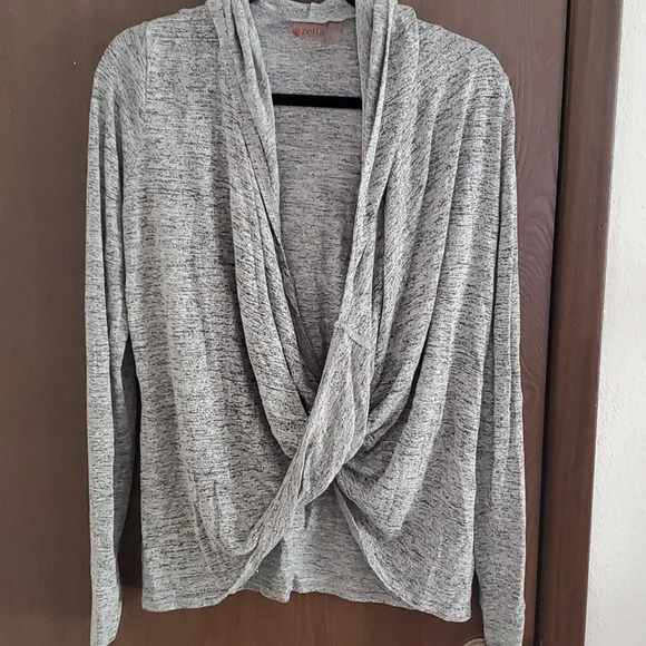 Zella Tops Zella Wrap Sweatshirt Poshmark